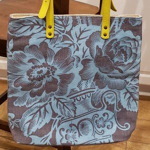 Amy Butler for Kalencom Harper Tote - Turquoise & Gray